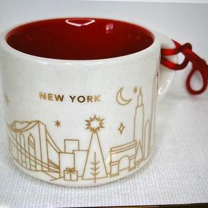 Starbucks mug 2014 You Are Here Collection Christmas Ornament New York
